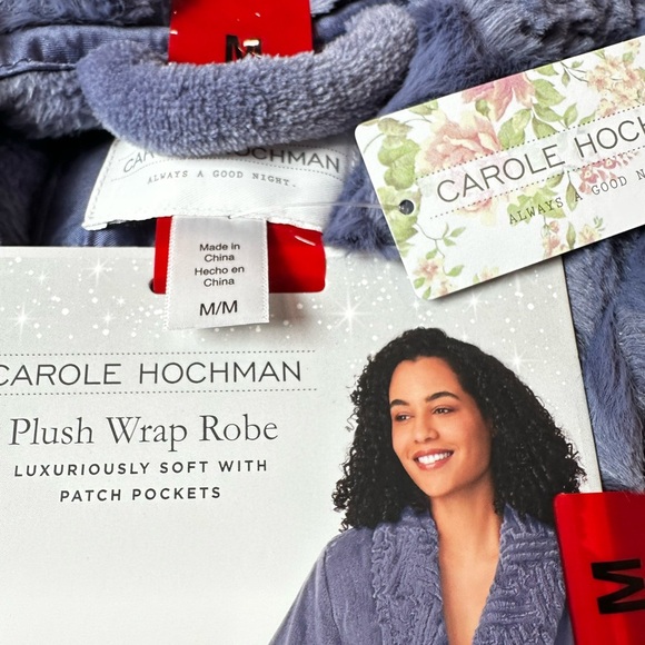 Midnight by Carole Hochman Plush Wrap Robe - Soft purple - Picture 2 of 4